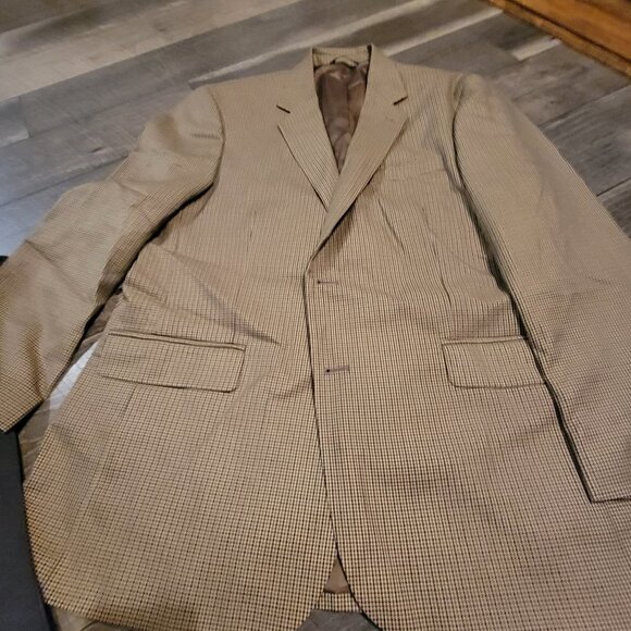 croft & barrow Other - Croft & Barrow Men's Sports Coat.  Tan with brown and black check.  44Reg